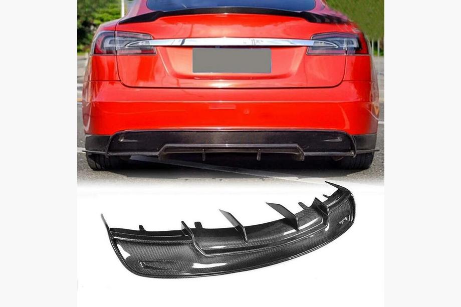 Tesla Model S 2012– гг. Задний диффузор V2 (2012-2016, Карбон) Image