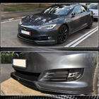 Tesla Model S 2012– гг. Передний Бампер Лип Карбон V2 (2016-2020) фото 4