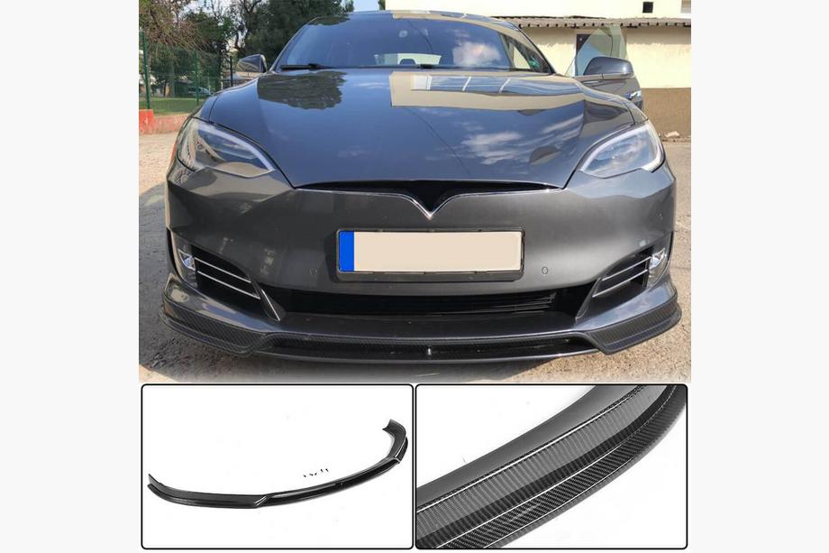 Tesla Model S 2012– гг. Передний Бампер Лип Карбон V3 (2016-2020) Image