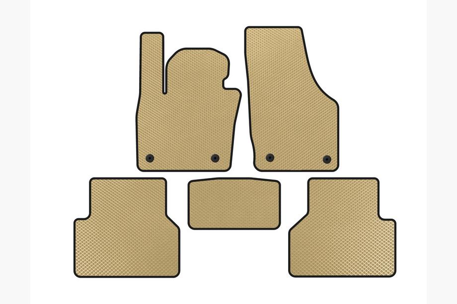 Audi Q3 2011-2019 гг. Коврики EVA (Бежевые) Image