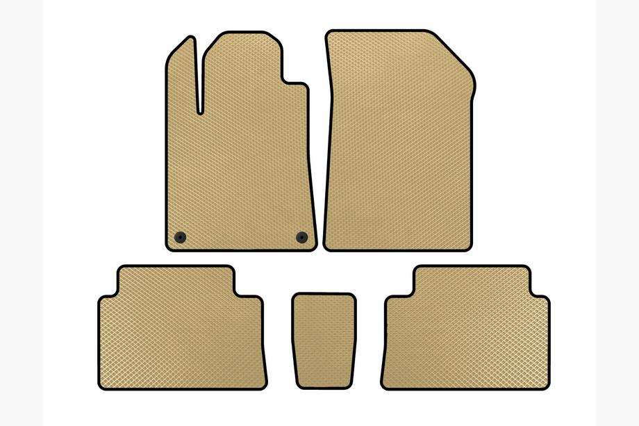 Citroen C-5 2001-2008 гг. Коврики EVA (Бежевые) Image