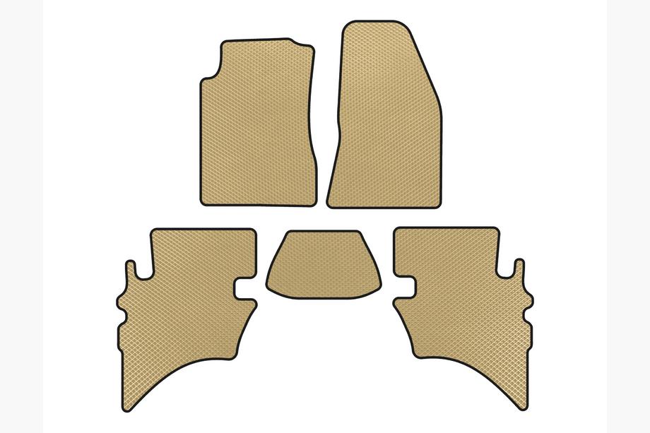 Ford Ranger 2002-2006 гг. Коврики EVA (Бежевые) Image