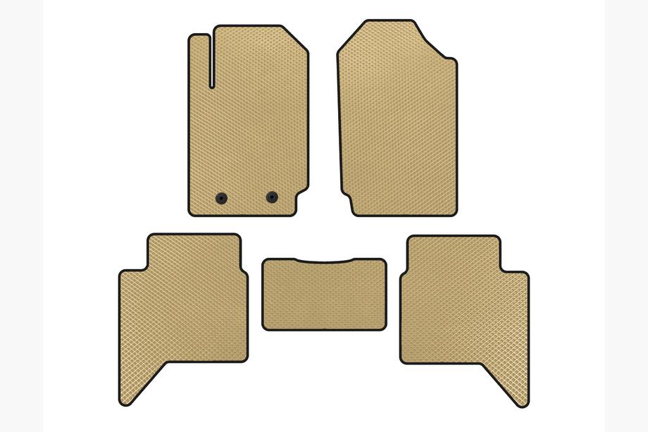 Ford Ranger 2011–2022 гг. Коврики EVA (Бежевые) Image