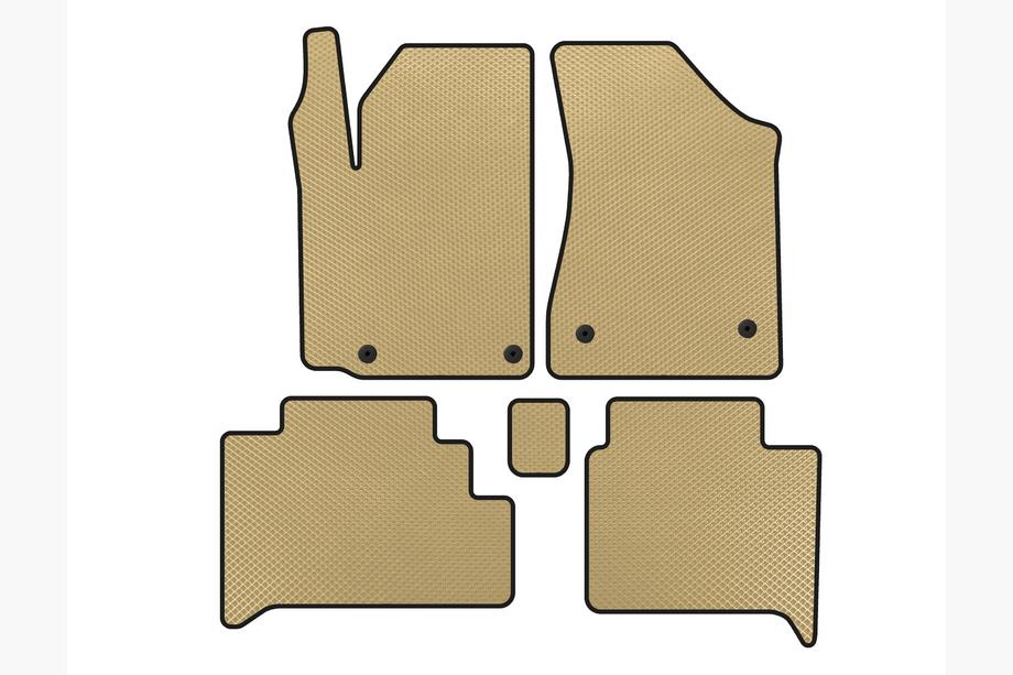 Geely GC-5 2010-2015 гг. Коврики EVA (HB, Бежевые) Image