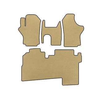 Коврики EVA (2004-2007, 2 ряда, 8-местный, Бежевые) Hyundai H200, H1, Starex 1998-2007 гг.