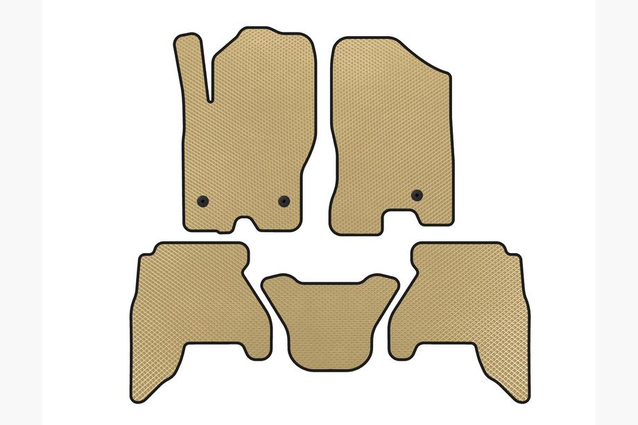 Nissan Pathfinder R51 2005-2014 гг. Коврики EVA (2 ряда, Бежевый, 2010-2014) Image