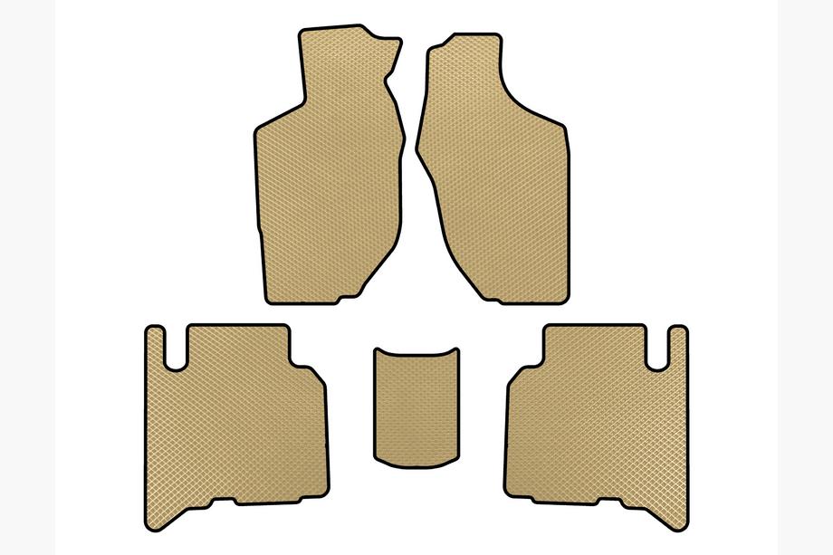 Opel Frontera 1998-2003 гг. Коврики EVA (5-дверный, Бежевый) Image