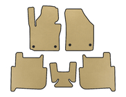 Volkswagen Touran 2003-2010 гг. Коврики EVA (2 ряда, 2006-2010, 7-местный, Бежевые) фото 1