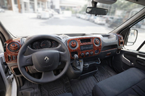 Renault Master 2011-2023 гг. Накладки на панель приборов (малый комплект) фото 1