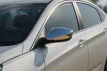 Hyundai Elantra (MD/UD) 2011-2015 гг. Накладки на зеркала без повторителя (2 шт., нержавейка) фото 1