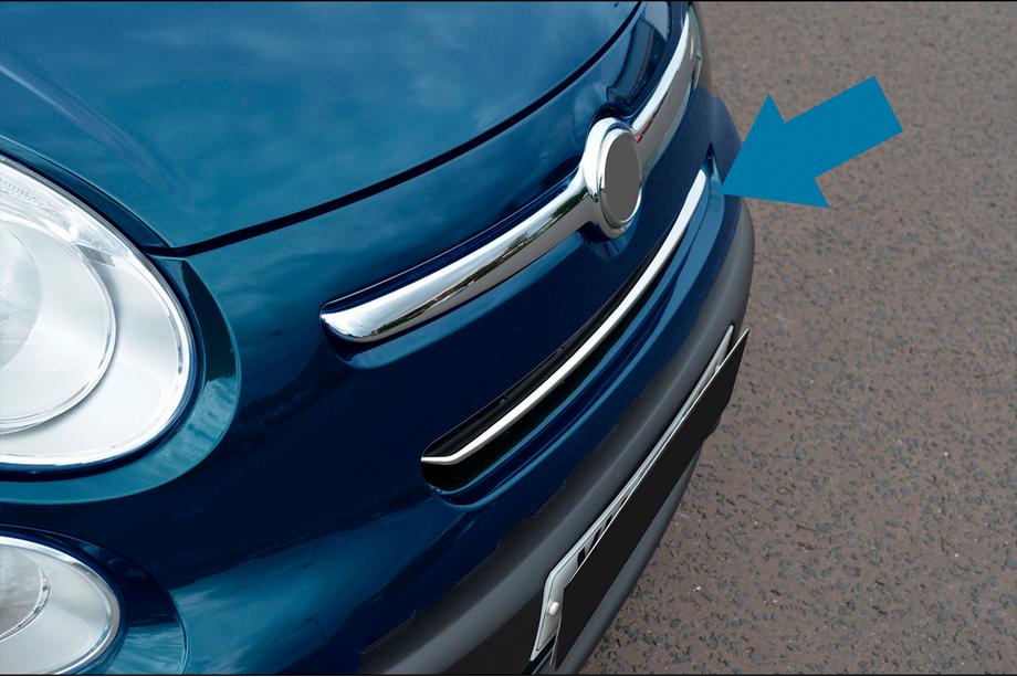 Fiat 500/500L 2013-2022 гг. Накладки на решетку (Rockstar, нержавейка) Image