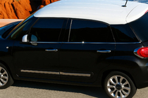 Fiat 500/500L 2013-2022 гг. Молдинги стекол (6 шт, нержавейка) Carmos - Турецкая Нержавеющая Сталь фото 9