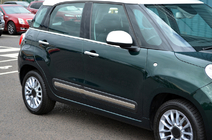 Fiat 500/500L 2013-2022 гг. Молдинги стекол (6 шт, нержавейка) Carmos - Турецкая Нержавеющая Сталь фото 3