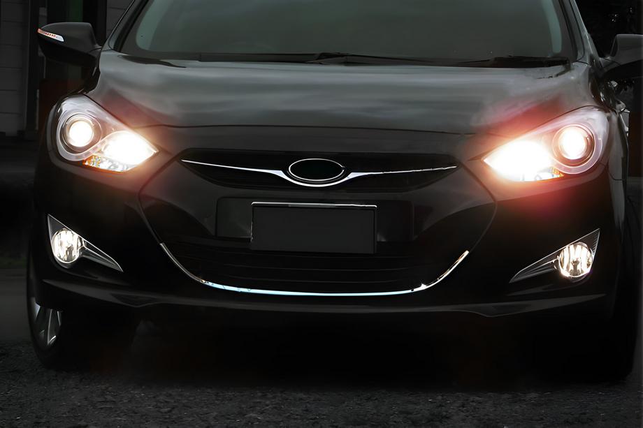 Hyundai I-40 2011-2019 гг. Окантовка решетки радиатора (1 шт, нержавейка) Image