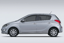 Hyundai I-20 2012-2014 гг. Хромированные Накладки на Ручки (4 шт., Нержавейка) Carmos - Турецкая Нержавеющая Сталь фото 1