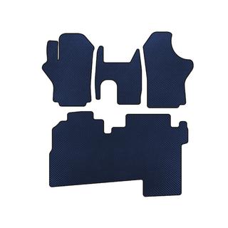 Коврики EVA (2004-2007, 2 ряда, 8-местный, Синий) Hyundai H200, H1, Starex 1998-2007 гг.