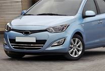 Hyundai I-20 2012-2014 гг. Хромированные Накладки на Противотуманные Фары (2 шт., Нержавеющая Сталь) фото 1