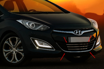 Hyundai I-30 2012-2017 гг. Накладки на нижнюю решетку и окантовку STYLE (нержавейка) фото 1