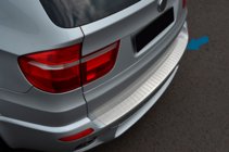 BMW X5 E70 2007-2013 гг. Накладка на задний бампер OmsaLine (нержавейка) фото 1