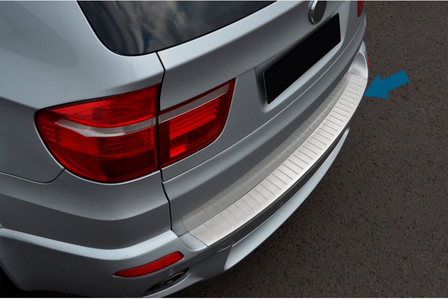 BMW X5 E70 2007-2013 гг. Накладка на задний бампер OmsaLine (нержавейка) Image