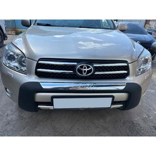 Хром Накладки на Решетку 2006-2010 (4 шт, Нержавейка) Toyota Rav 4 2006-2013 гг. фото 2
