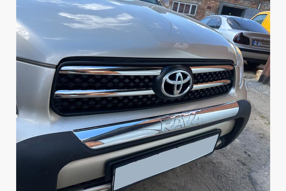 Toyota Rav 4 2006-2013 гг. Хром Накладки на Решетку 2006-2010 (4 шт, Нержавейка) Image