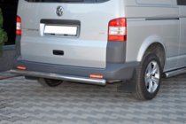 Volkswagen T5 Caravelle 2004-2010 гг. Задняя дуга AK002 (нержавейка) фото 6
