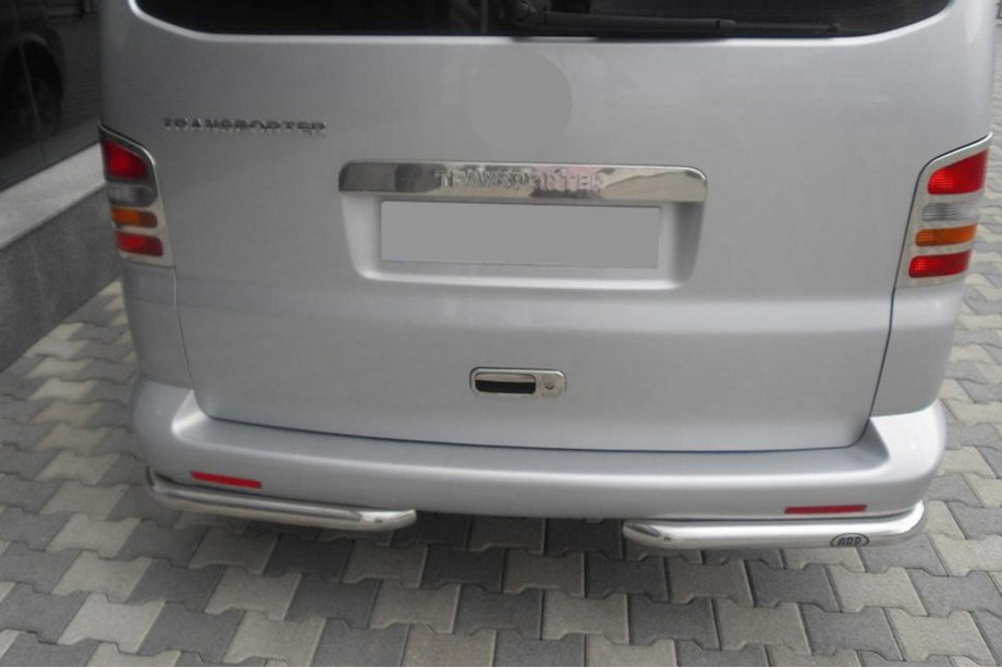 Volkswagen T5 Multivan 2003–2010 гг. Задние уголки AK003 (2 шт., нержавейка) Фото 8
