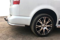 Volkswagen T5 Caravelle 2004-2010 гг. Задние уголки AK003 (2 шт., нержавейка) фото 3