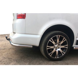 Задние уголки AK003 (2 шт., нержавейка) Volkswagen T5 Caravelle 2004-2010 гг. фото 3