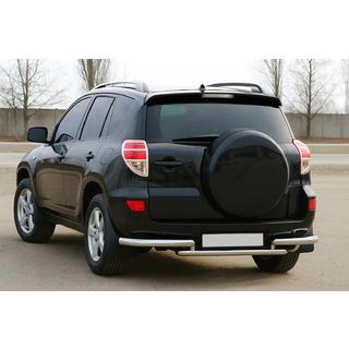 Хромированные Накладки на Задние Фонари 2006-2009 (2 шт., Нерж. сталь) Toyota Rav 4 2006-2013 гг. фото 1