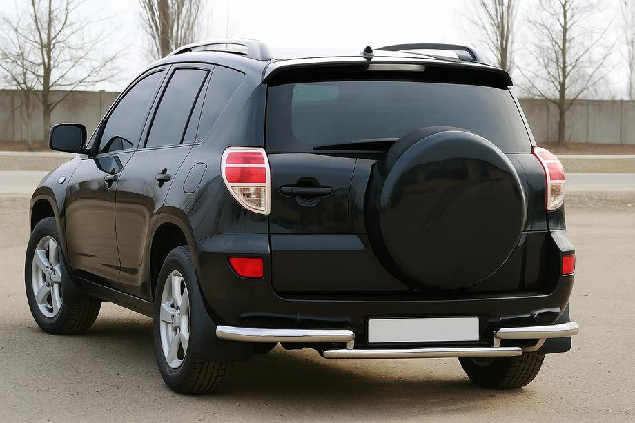 Toyota Rav 4 2006-2013 гг. Хромированные Накладки на Задние Фонари 2006-2009 (2 шт., Нерж. сталь) Фото 1