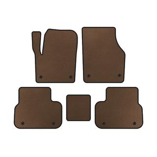 Коврики EVA (2014-2019, 2 ряда, Коричневые) Land Rover Discovery Sport 2014- гг.