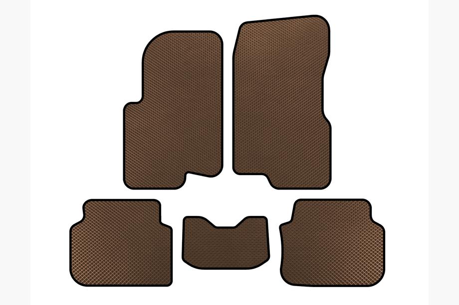 Smart 1998-2007 гг. Коврики EVA (2003-2007, Forfour, Коричневый) Image
