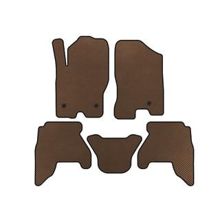 Коврики EVA в салон (2 ряда, коричневые, 2010-2014) Nissan Pathfinder R51 2005-2014 гг.