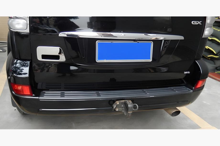 Toyota Land Cruiser Prado 120 2002-2009 гг. Хромированная накладка на ручку багажника (нержавейка) Фото 4