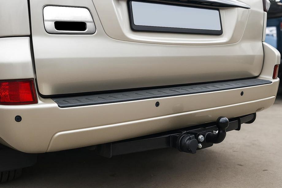 Toyota Land Cruiser Prado 120 2002-2009 гг. Хромированная накладка на ручку багажника (нержавейка) Фото 1