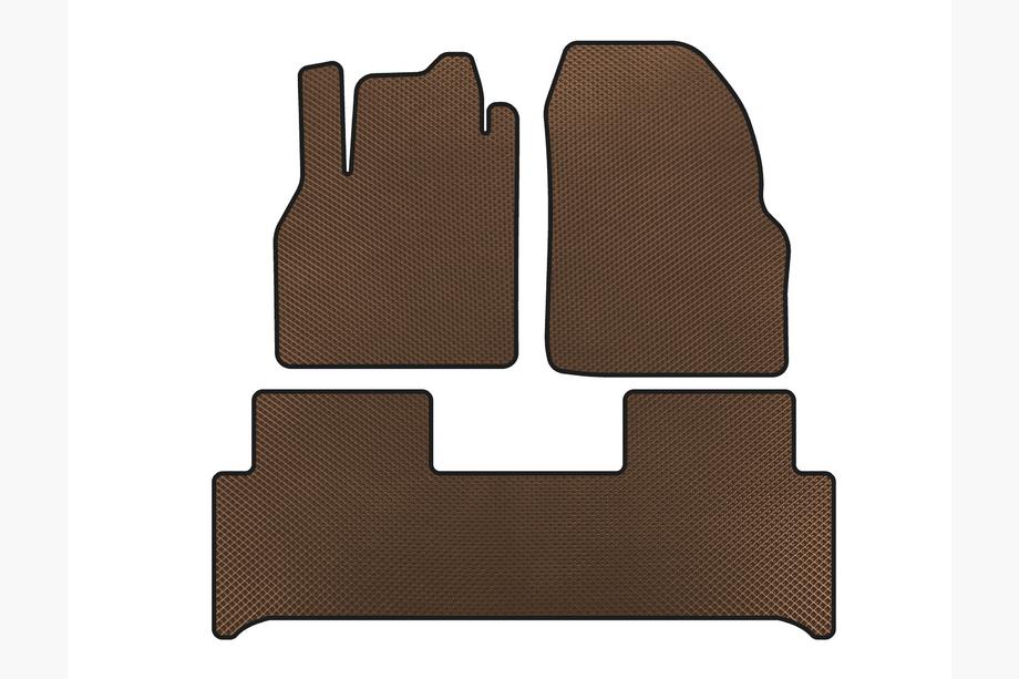 Renault Scenic/Grand 2003-2009 гг. Коврики EVA (Коричневые) Image