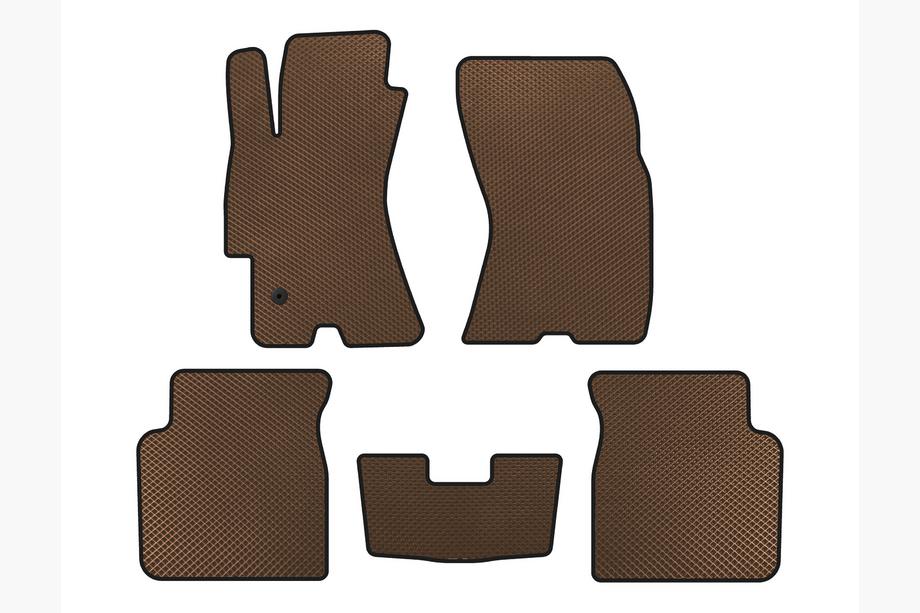 Subaru Outback 2005-2009 гг. Коврики EVA (Коричневые) Image
