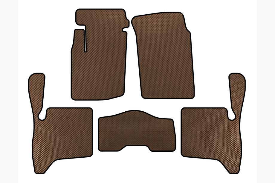 Suzuki Vitara 1998-2006 гг. Коврики EVA (3-дверный, Коричневый) Image