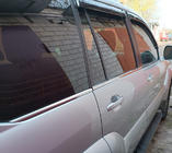 Toyota Land Cruiser Prado 120 2002-2009 гг. Наружные молдинги окон нержавейка (6 шт) OmsaLine - Итальянская Нержавейка фото 1