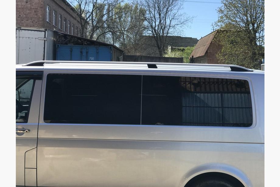 Volkswagen T5 2010-2015 гг. Рейлинги CROWN (серый мат) Короткая База Фото 8