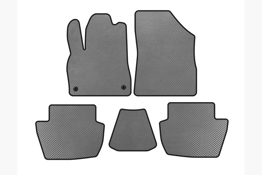 Citroen DS-5 2011-2015 гг. Коврики EVA (HB, Гибрид/АКПП, Серый) Image