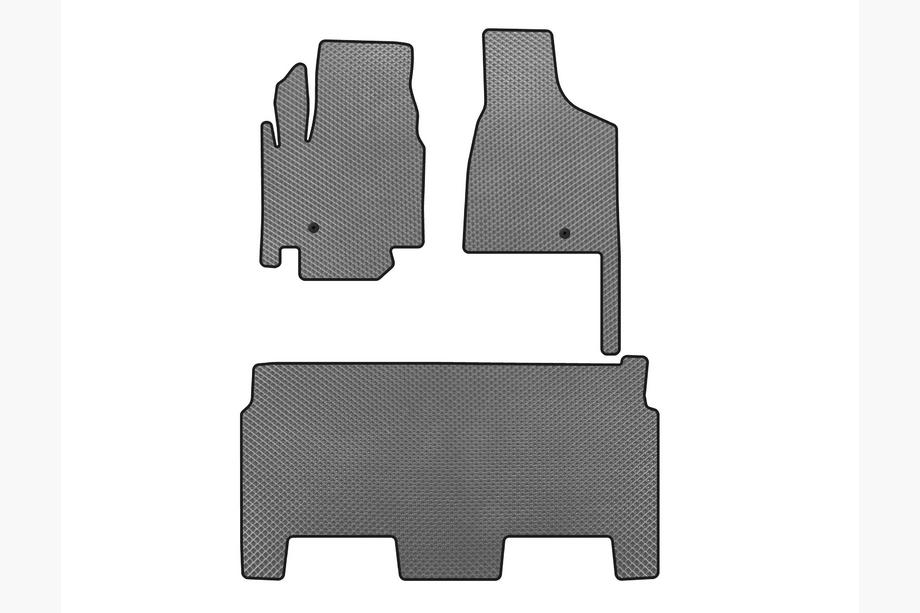 Dodge Grand Caravan V 2008-2020 гг. Коврики EVA (2008-2020, 2 ряда, 8-местный/Комплектация SXT, Серый) Фото 1