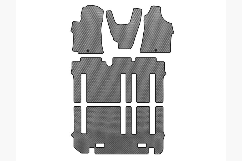 Hyundai H300, H1, Starex 2008-2020 гг. Коврики EVA (Полный комплект, Серый) Image