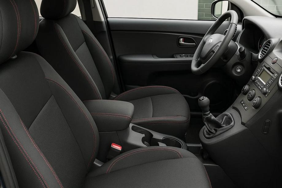 Kia Carens 1999-2012 гг. Авточехлы из экокожи Brothers Premium (5 мест, 2006-2012) Image