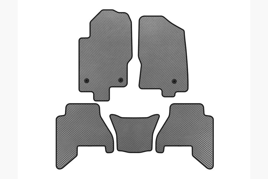 Nissan Pathfinder R51 2005-2014 гг. Коврики EVA V2 (2 ряда, Серые, 2010-2014) Image