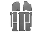 Toyota Sienna 2010-2020 гг. Коврики EVA (3 ряда, Серые) фото 1