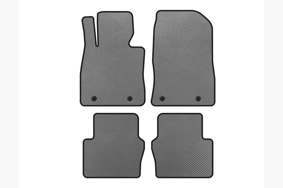Toyota Yaris 2010-2020 гг. Коврики EVA (Electro, 2017-2020, SD, Серый) Image
