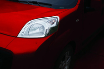 Peugeot Bipper 2008-2017 гг. Накладки на Фары (2 шт., Нержавеющая Сталь) фото 1
